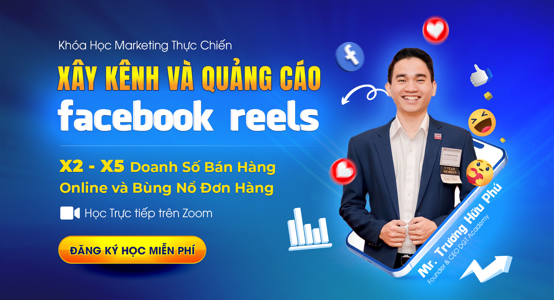 KHÓA HỌC XÂY KÊNH FACEBOOK REELS - X5 DOANH SỐ BÁN HÀNG ONLINE